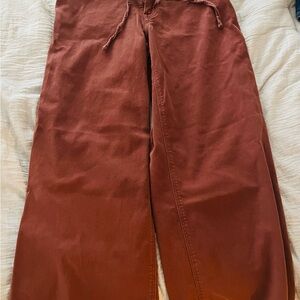 Rust Colored American Eagle Stretch & Super Comfy Wide-Leg Pants